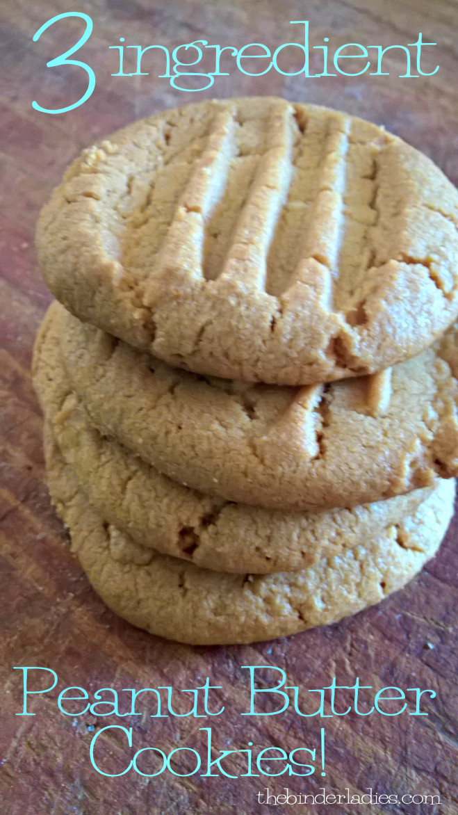 3 ingredient peanut butter cookie recipe