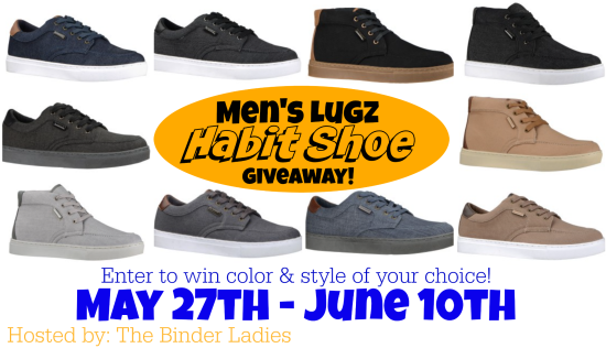 Men's Lugz Habit Shoe Giveaway