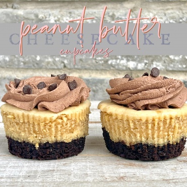 Peanut Butter Cheesecake Cupcakes