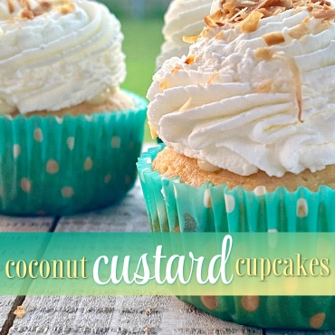 Coconut Custard Cupcakes
